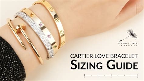 cartier love bracelet pm|cartier love bracelet size chart.